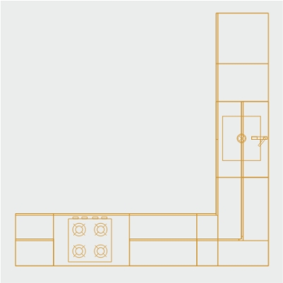 L SHAPED KITCHEN