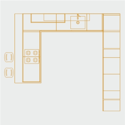 U SHAPED KITCHEN